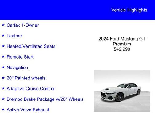 2024 Ford Mustang GT PREMIUM