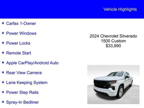2024 Chevrolet Silverado 1500 CUSTOM
