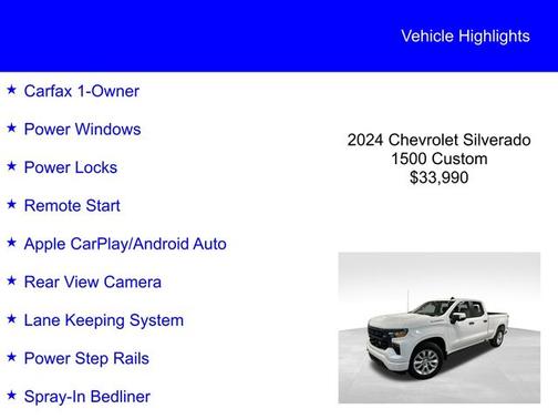2024 Chevrolet Silverado 1500 CUSTOM