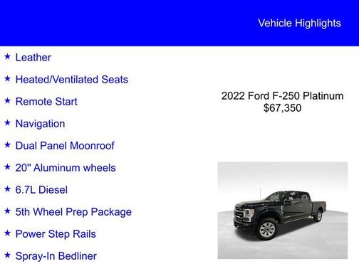 2022 Ford F-250 PLATINUM