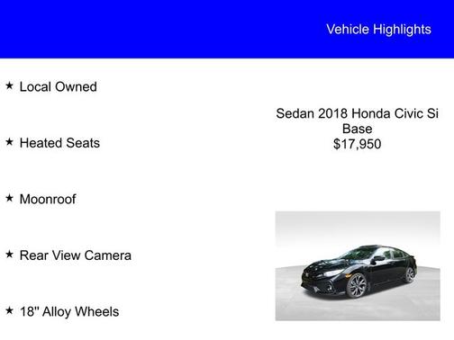 2018 Honda Civic SI