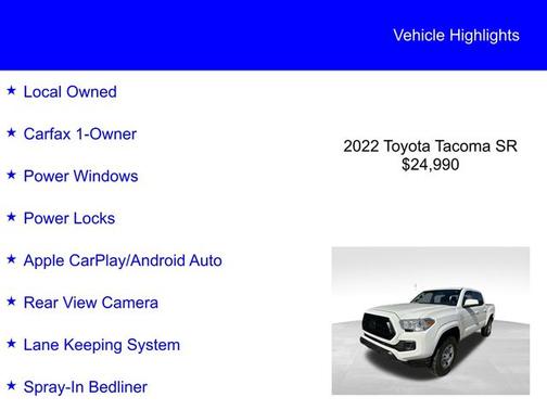 2022 Toyota Tacoma SR