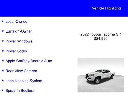 2022 Toyota Tacoma SR