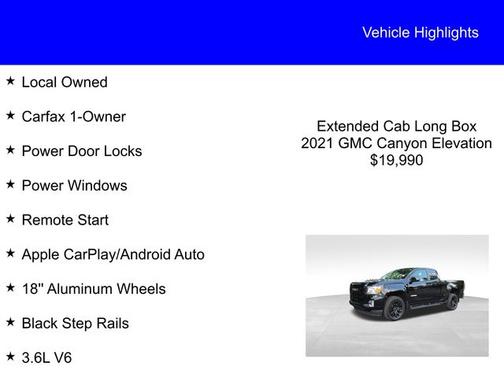 2021 GMC Canyon ELEVATION