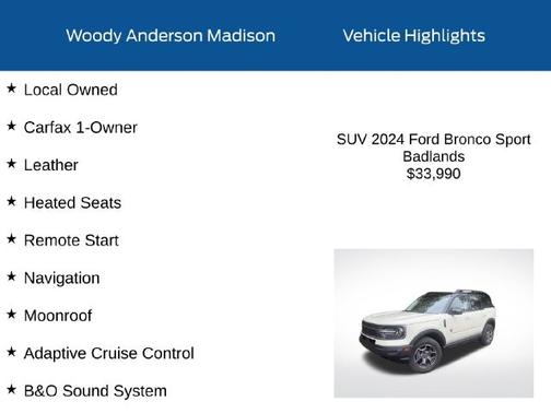 DESERT SAND 2024 Ford Bronco Sport BADLANDS