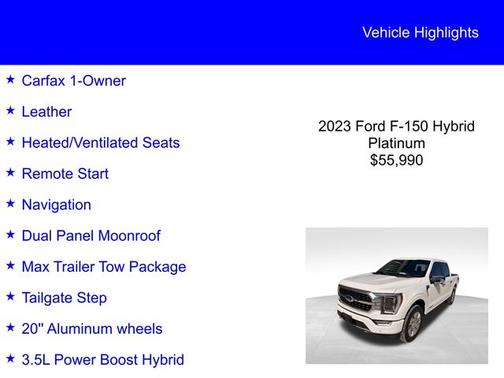 2023 Ford F-150 PLATINUM