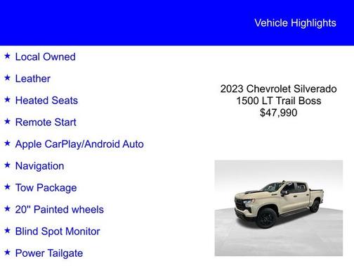 2023 Chevrolet Silverado 1500 LT TRAIL BOSS