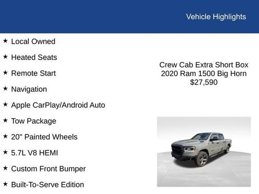 2020 RAM 1500 BIG HORN/LONE STAR