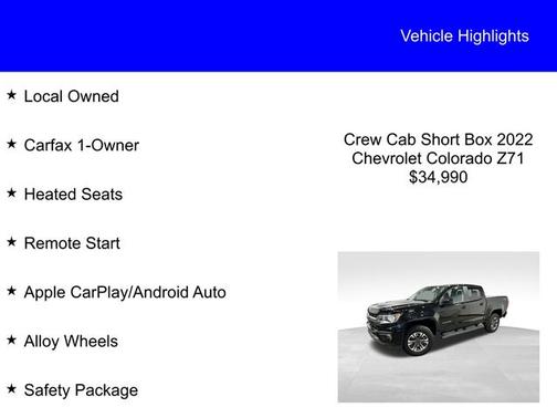 2022 Chevrolet Colorado Z71