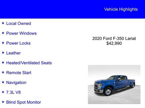 2020 Ford F-350 LARIAT SUPER DUTY