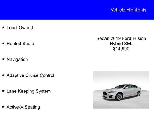 2019 Ford Fusion SEL