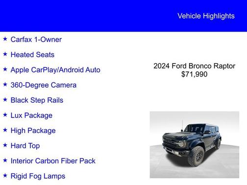 2024 Ford Bronco RAPTOR