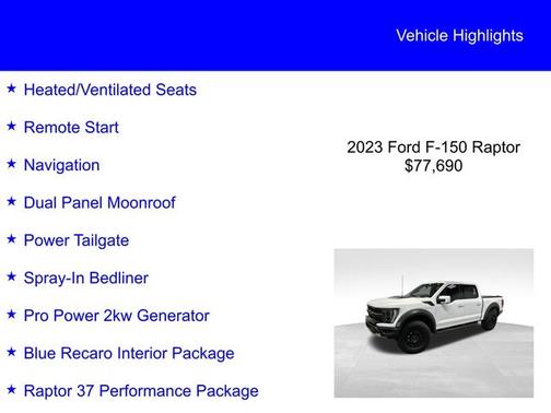 2023 Ford F-150 RAPTOR