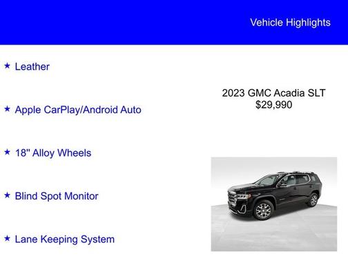 2023 GMC Acadia SLT