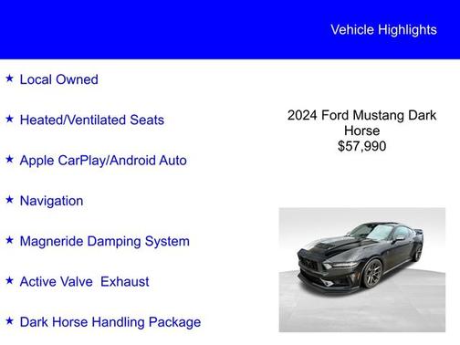 2024 Ford Mustang DARK HORSE