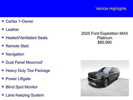 2025 Ford Expedition PLATINUM