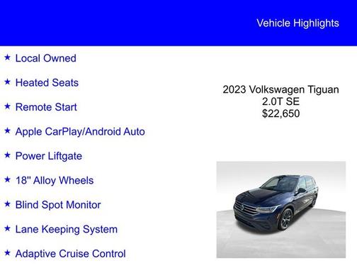 2023 Volkswagen Tiguan 2.0T SE
