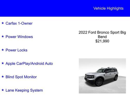 2022 Ford Bronco Sport BIG BEND