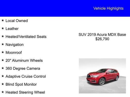 2019 Acura MDX 3.5 ADVANCE