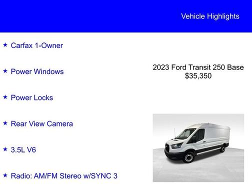 2023 Ford Transit-250 BASE