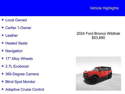2024 Ford Bronco WILDTRAK