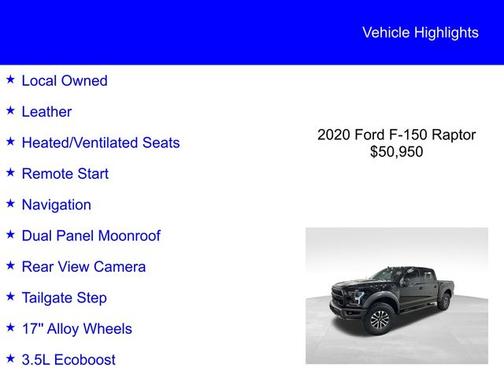 2020 Ford F-150 RAPTOR