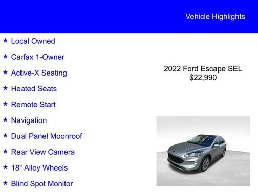 2022 Ford Escape SEL