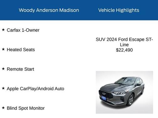 2024 Ford Escape ST-LINE