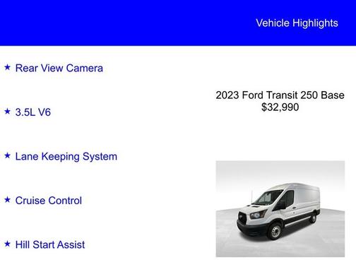 2023 Ford Transit-250 BASE