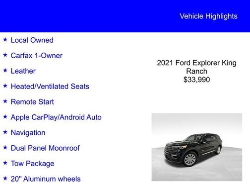 2021 Ford Explorer KING RANCH