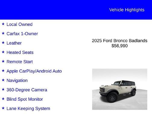 DESERT SAND 2025 Ford Bronco BADLANDS
