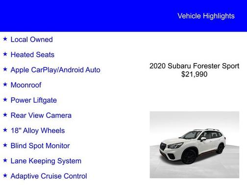 2020 Subaru Forester SPORT