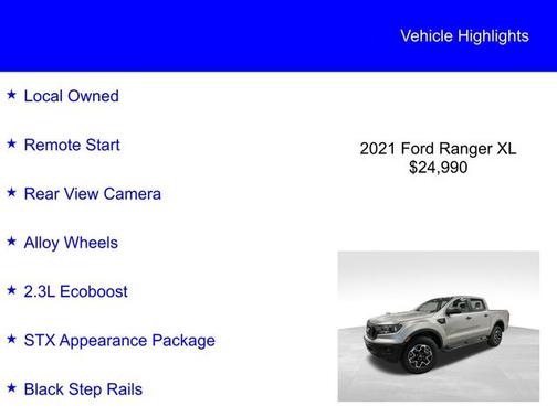 2021 Ford Ranger XL