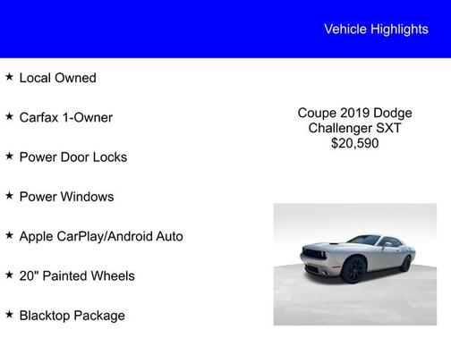 2019 Dodge Challenger SXT