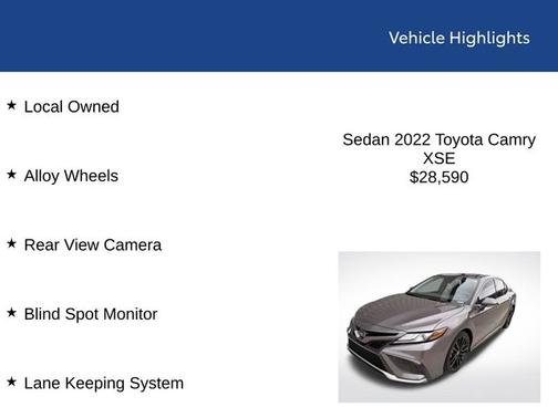 Gray 2022 Toyota Camry XSE