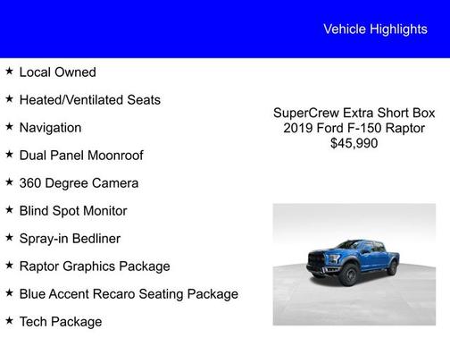 2019 Ford F-150 RAPTOR