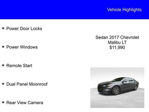 2017 Chevrolet Malibu LT W/1LT