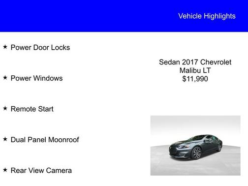 2017 Chevrolet Malibu LT W/1LT