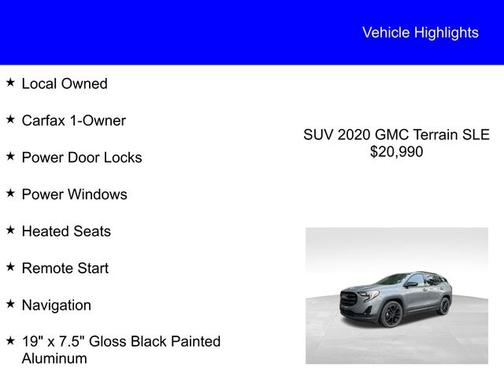 2020 GMC Terrain SLE