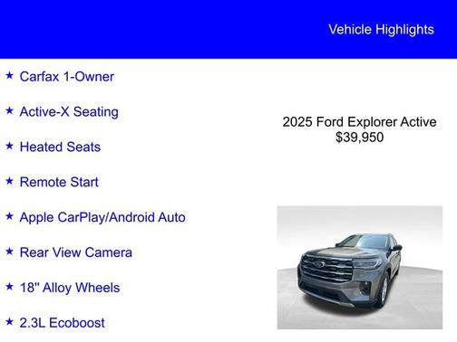 2025 Ford Explorer ACTIVE