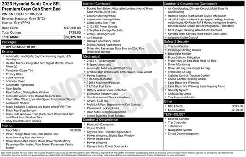 2023 Hyundai SANTA CRUZ SEL Premium
