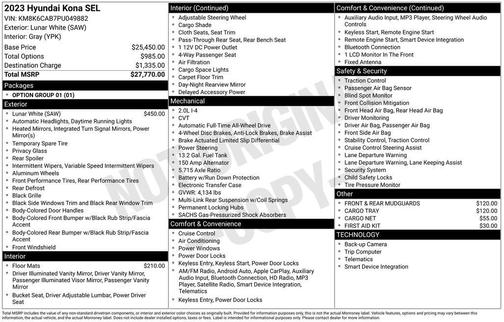 2023 Hyundai KONA SEL