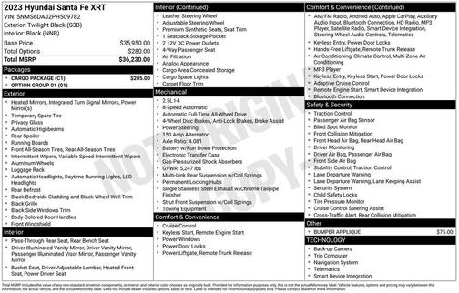 2023 Hyundai SANTA FE XRT
