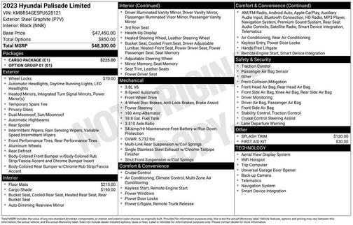 2023 Hyundai PALISADE Limited