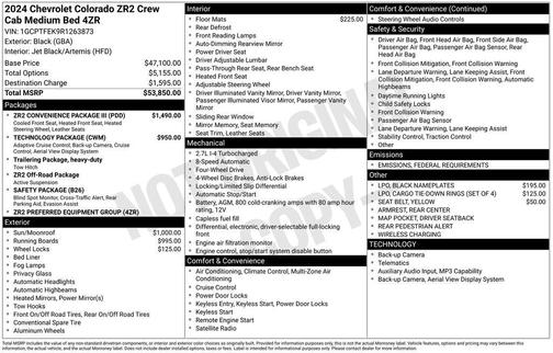 2024 Chevrolet Colorado ZR2