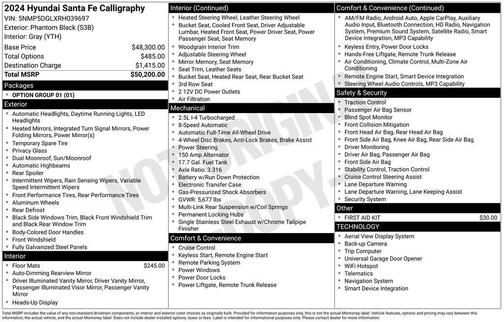2024 Hyundai SANTA FE Calligraphy