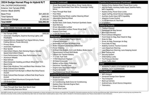 2024 Dodge Hornet R/T EAWD