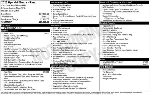 2023 Hyundai ELANTRA N Line