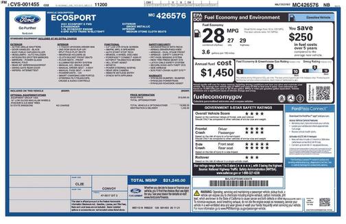 2021 Ford EcoSport S