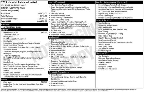 2021 Hyundai PALISADE Limited